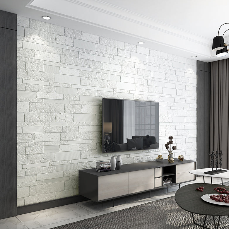 Lisslune | Industrial 3D Brick Wall Plank Bathroom Living Room Wall Panel Set of 10