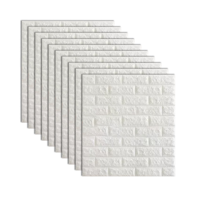 Lisslune | Industrial 3D Brick Wall Plank Bathroom Living Room Wall Panel Set of 10