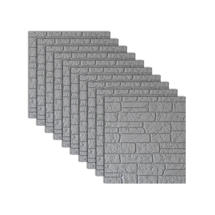 Lisslune | Industrial 3D Brick Wall Plank Bathroom Living Room Wall Panel Set of 10