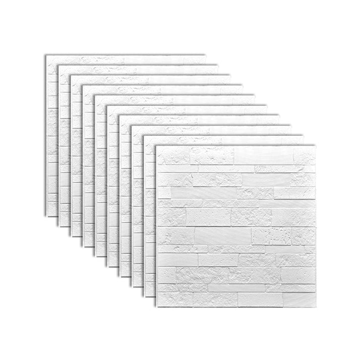Lisslune | Industrial 3D Brick Wall Plank Bathroom Living Room Wall Panel Set of 10