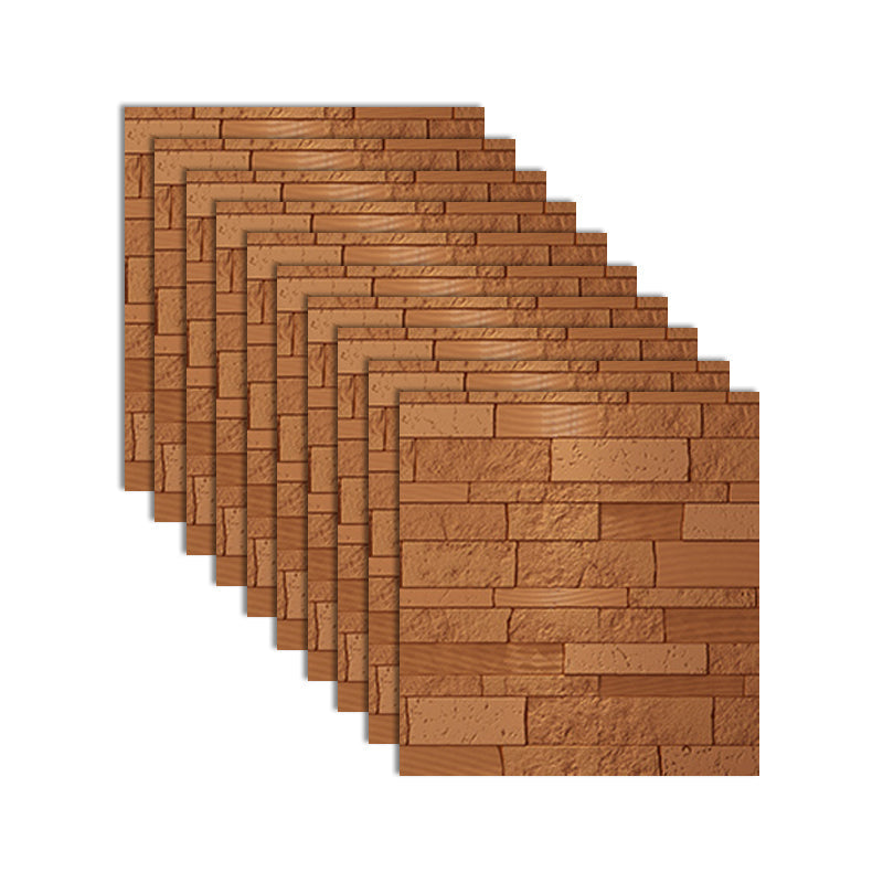 Lisslune | Industrial 3D Brick Wall Plank Bathroom Living Room Wall Panel Set of 10