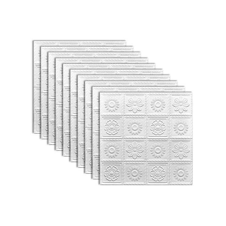 Lisslune | Industrial 3D-Print Wall Shelf Bathroom Living Room Wall Panels Set of 10
