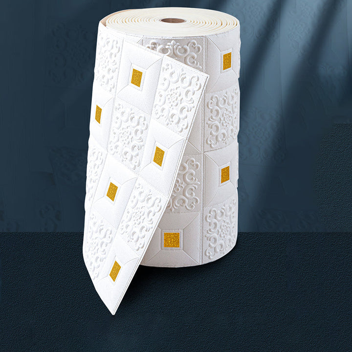 Lisslune | Modern 3D Relief Wall Panel Peel and Stick Waterproof Wall Cladding