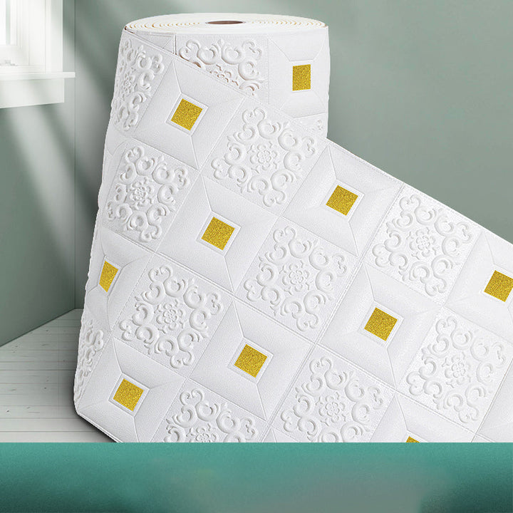 Lisslune | Modern 3D Relief Wall Panel Peel and Stick Waterproof Wall Cladding