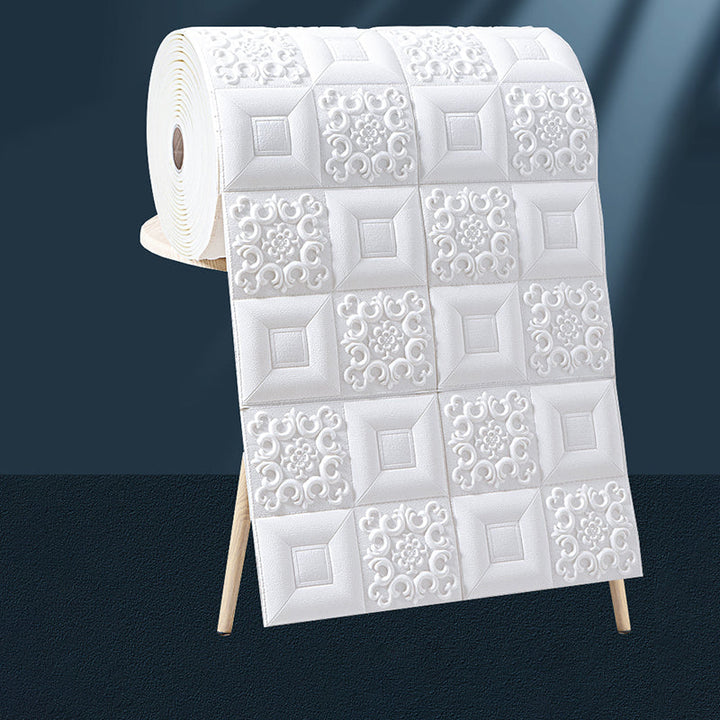 Lisslune | Modern 3D Relief Wall Panel Peel and Stick Waterproof Wall Cladding
