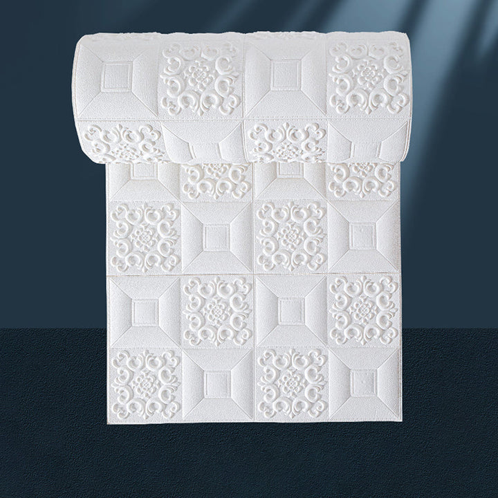 Lisslune | Modern 3D Relief Wall Panel Peel and Stick Waterproof Wall Cladding