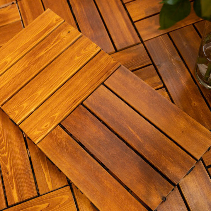 Lisslune | Tradition Waterproof Floor Tile Smooth Click Lock Pine Wood for the Living Room