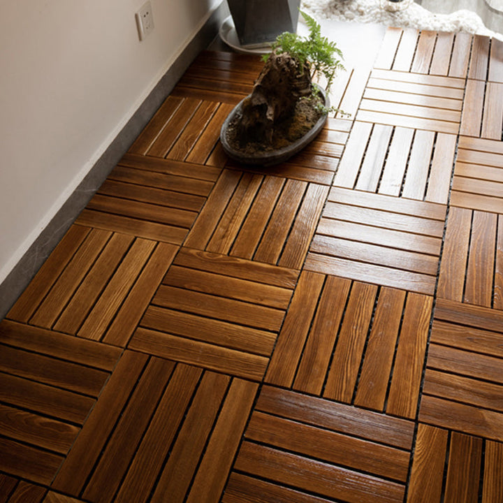 Lisslune | Tradition Waterproof Floor Tile Smooth Click Lock Pine Wood for the Living Room
