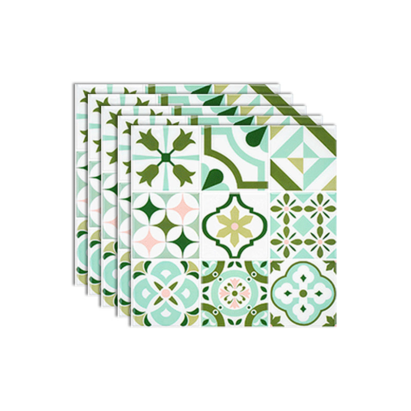 Lisslune | Plastic Peel & Stick Mosaic Tile Square Waterproof Peel and Stick Backplate
