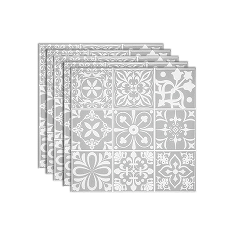 Lisslune | Plastic Peel & Stick Mosaic Tile Square Waterproof Peel and Stick Backplate