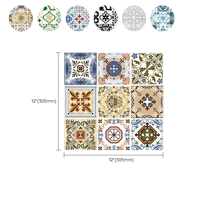 Lisslune | Plastic Peel & Stick Mosaic Tile Square Waterproof Peel and Stick Backplate