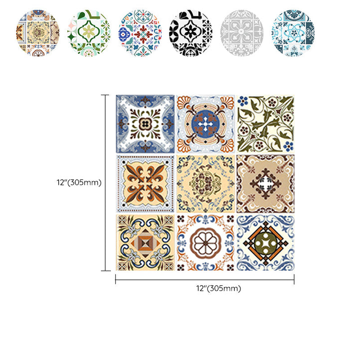 Lisslune | Plastic Peel & Stick Mosaic Tile Square Waterproof Peel and Stick Backplate