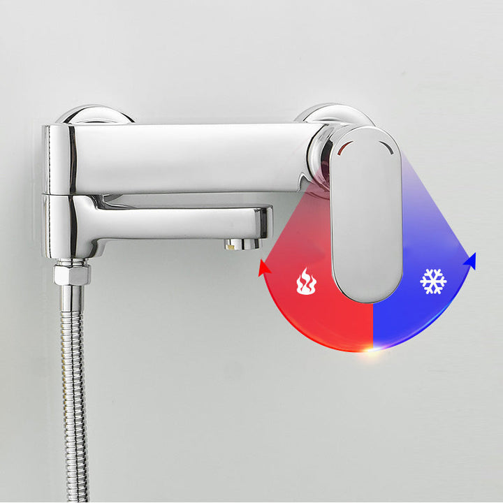 Lisslune | Modern Lever Mixer Bathtub Faucet Wall Mounted Bathtub Faucet