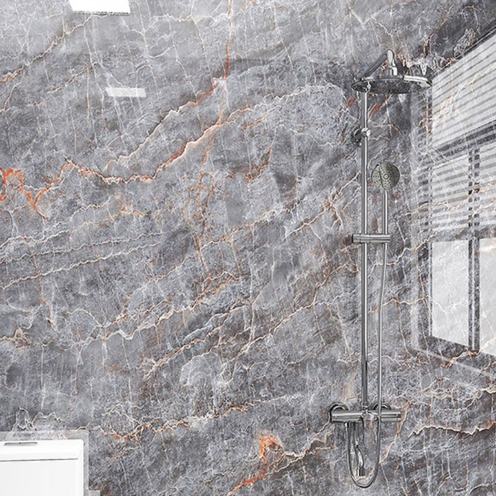 Lisslune | Marbling Peel & Stick Tile Stain Resistant Single Tile for Bathroom Splashback