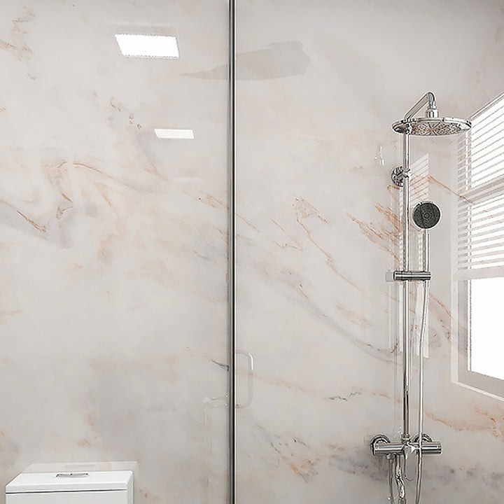 Lisslune | Marbling Peel & Stick Tile Stain Resistant Single Tile for Bathroom Splashback