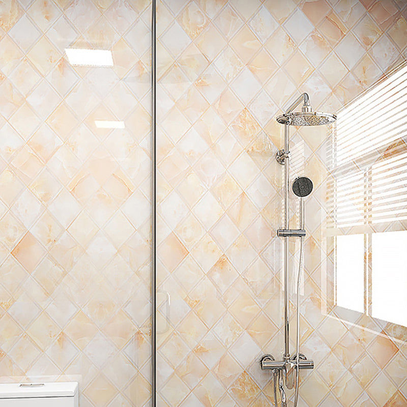 Lisslune | Marbling Peel & Stick Tile Stain Resistant Single Tile for Bathroom Splashback
