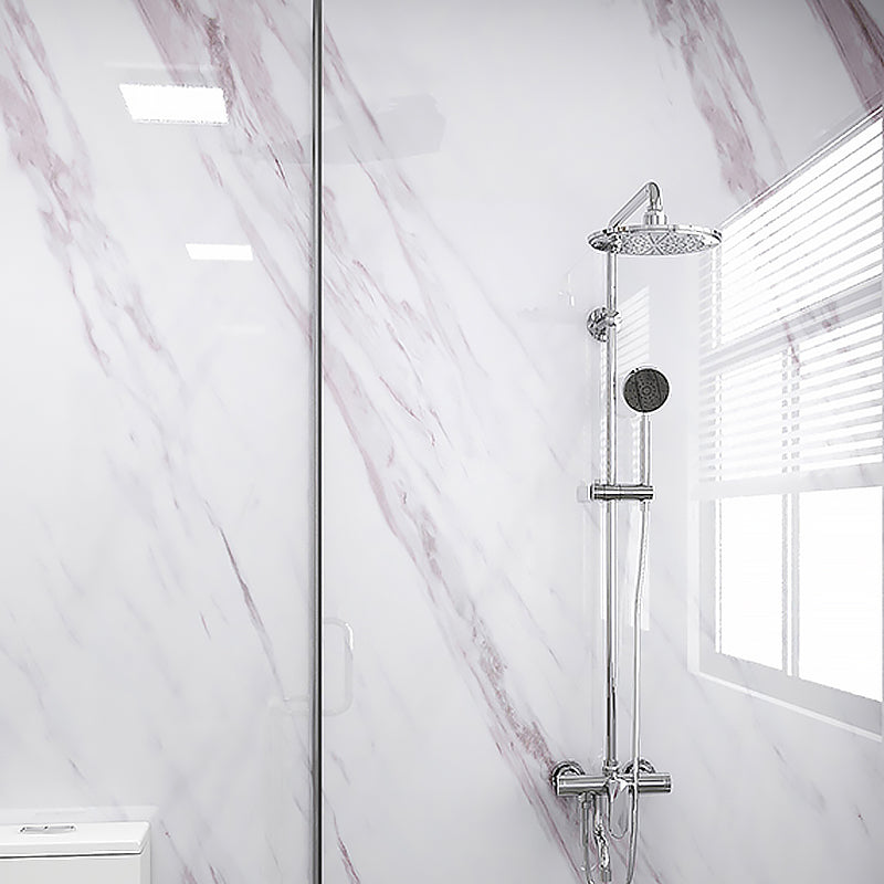 Lisslune | Marbling Peel & Stick Tile Stain Resistant Single Tile for Bathroom Splashback