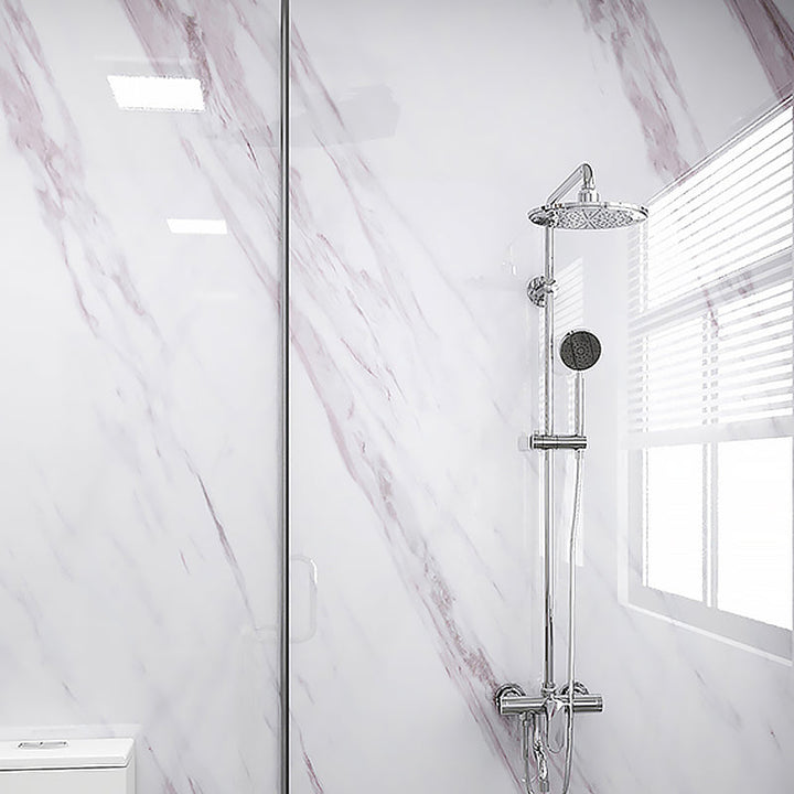 Lisslune | Marbling Peel & Stick Tile Stain Resistant Single Tile for Bathroom Splashback