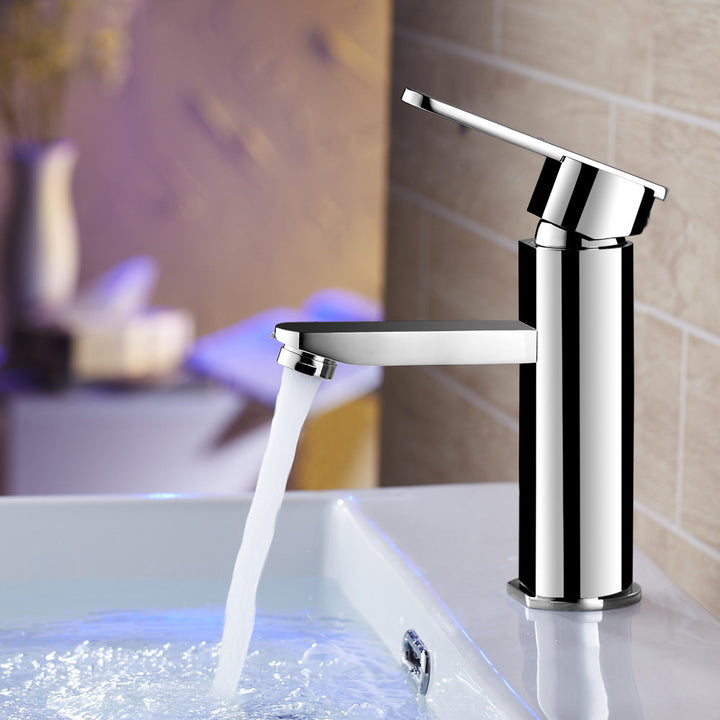 Lisslune | Bathroom Faucet Brass Lever Handle Single Hole Sink Faucet
