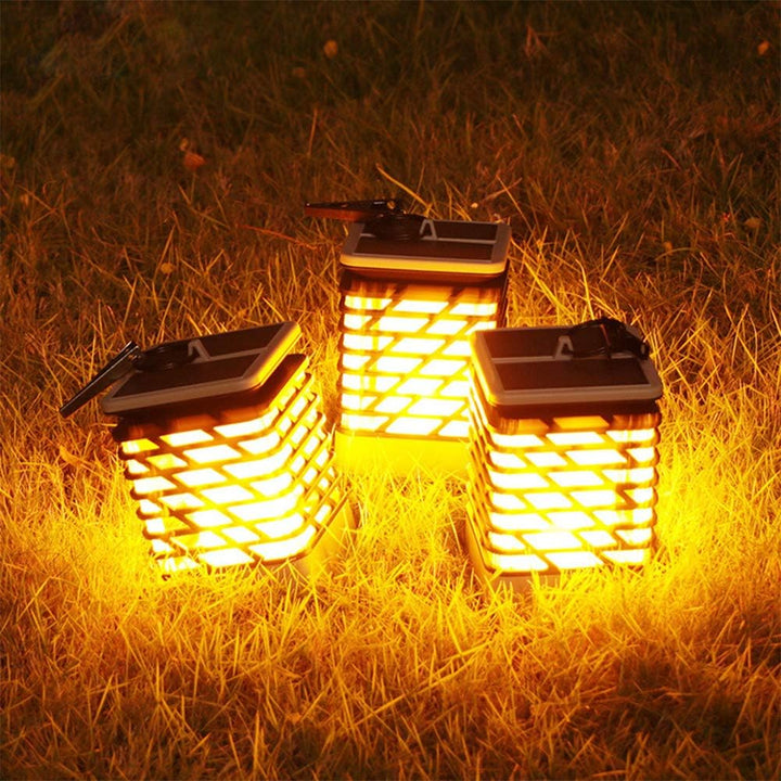 Lisslune | Solar LED garden lantern with ribbed design – Decorative outdoor lighting for garden