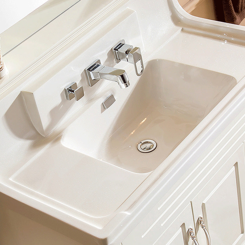 Lisslune | Wall Mounted Faucet Brass Lever Handle Bathroom Faucet Hand Shower
