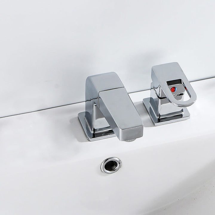 Lisslune | Wall Mounted Faucet Brass Lever Handle Bathroom Faucet Hand Shower