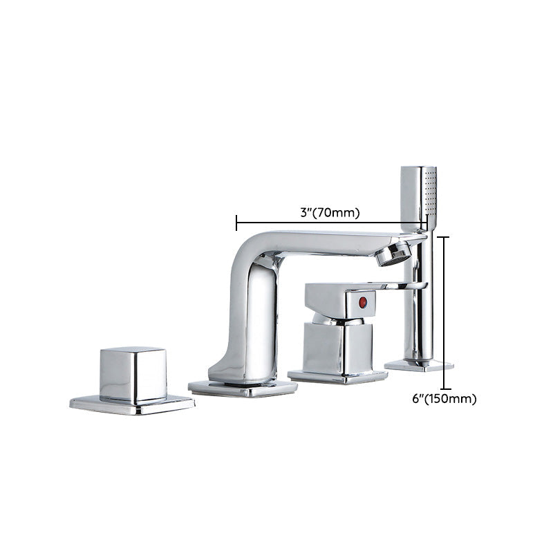Lisslune | Wall Mounted Faucet Brass Lever Handle Bathroom Faucet Hand Shower