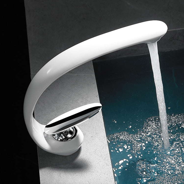 Lisslune | Unique bathroom waterfall faucet brass sink tap