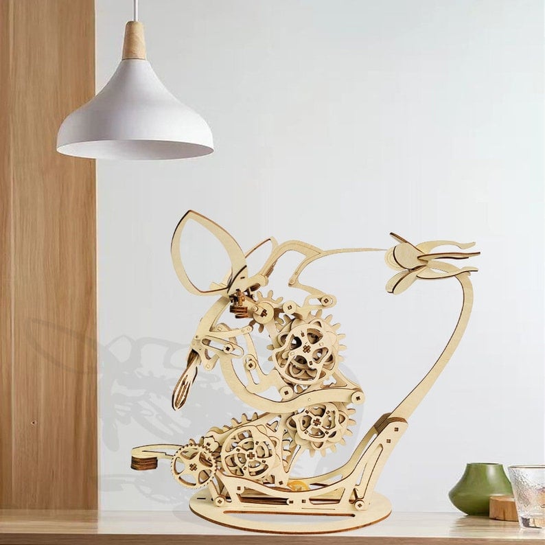 Lisslune | 3d Wooden Mechanical Hummingbird