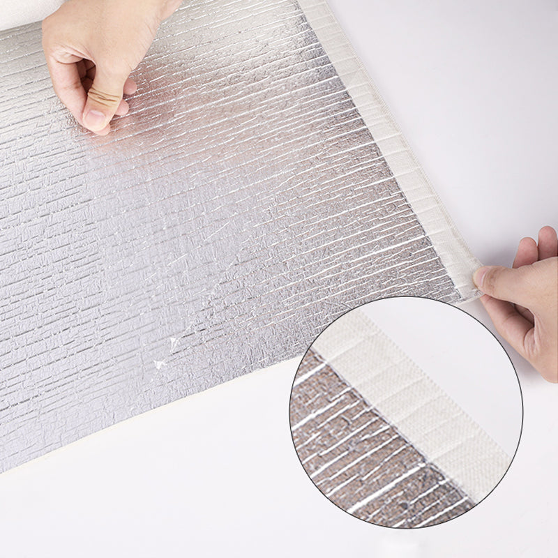 Lisslune | 3D-embossed splash guard panels peel and stick solid color wall cladding
