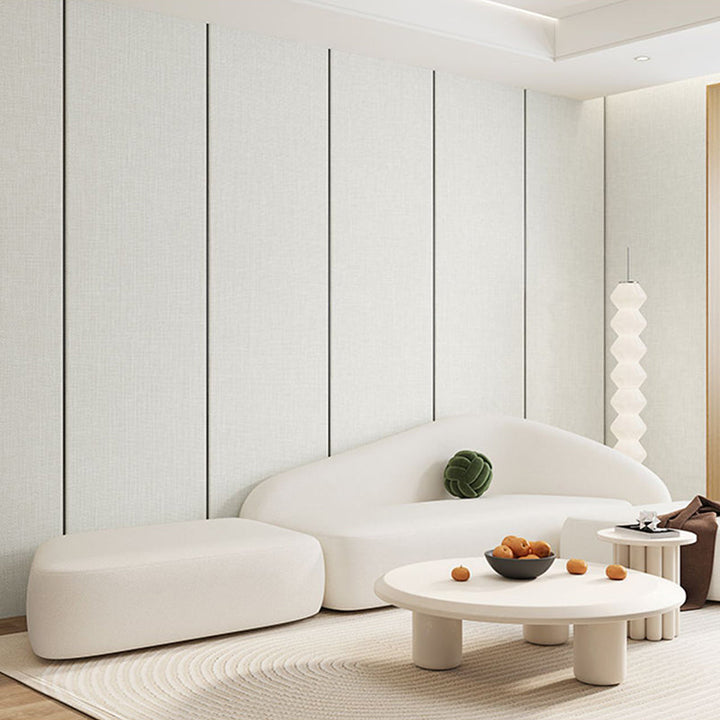 Lisslune | 3D-embossed splash guard panels peel and stick solid color wall cladding