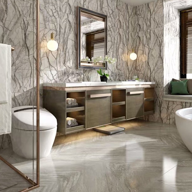 Lisslune | Individual Tiles Wallpaper Rectangular Shape Peel and Stick Wall Tile with Waterproof
