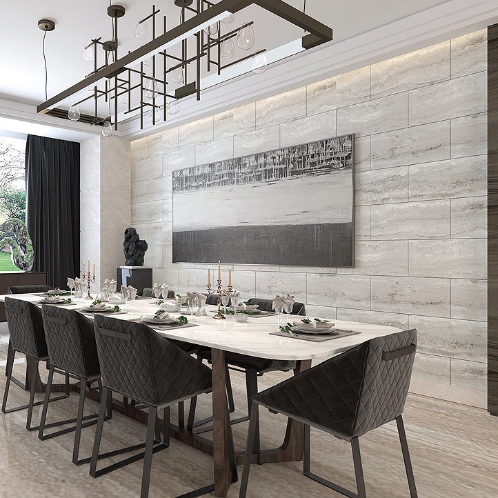 Lisslune | Individual Tiles Wallpaper Rectangular Shape Peel and Stick Wall Tile with Waterproof