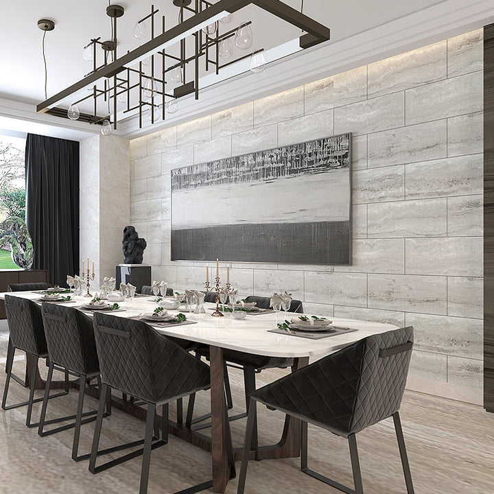 Lisslune | Individual Tiles Wallpaper Rectangular Shape Peel and Stick Wall Tile with Waterproof