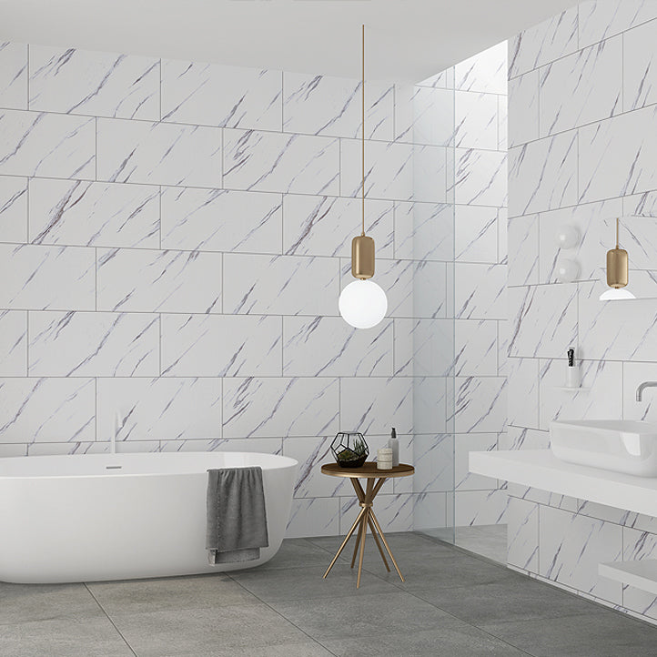 Lisslune | Individual Tiles Wallpaper Rectangular Shape Peel and Stick Wall Tile with Waterproof