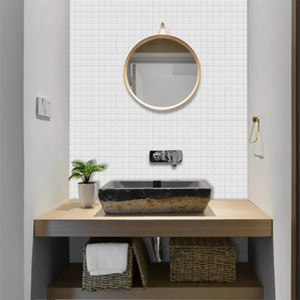 Lisslune | PVC Peel & Stick Mosaic Tile Square Shape Mosaic Tiles Wallpaper