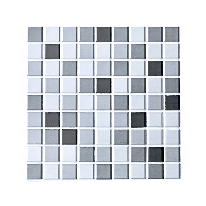 Lisslune | PVC Peel & Stick Mosaic Tile Square Shape Mosaic Tiles Wallpaper