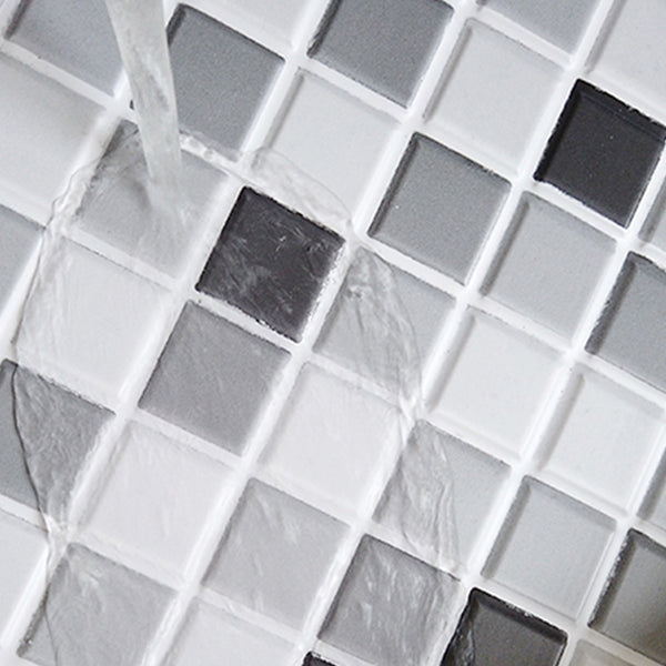 Lisslune | PVC Peel & Stick Mosaic Tile Square Shape Mosaic Tiles Wallpaper