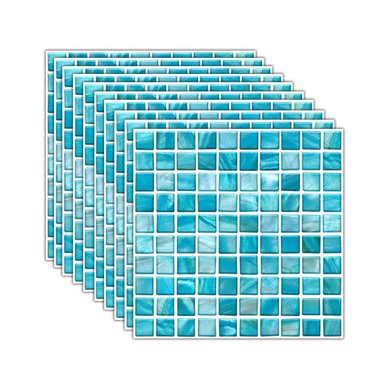 Lisslune | Mosaic Tile Wallpaper PVC Waterproof Peel and Stick Wall Tile with Square Shape