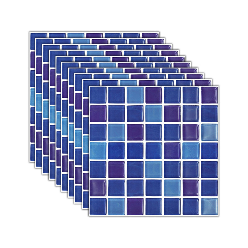 Lisslune | Mosaic Tile Wallpaper PVC Waterproof Peel and Stick Wall Tile with Square Shape