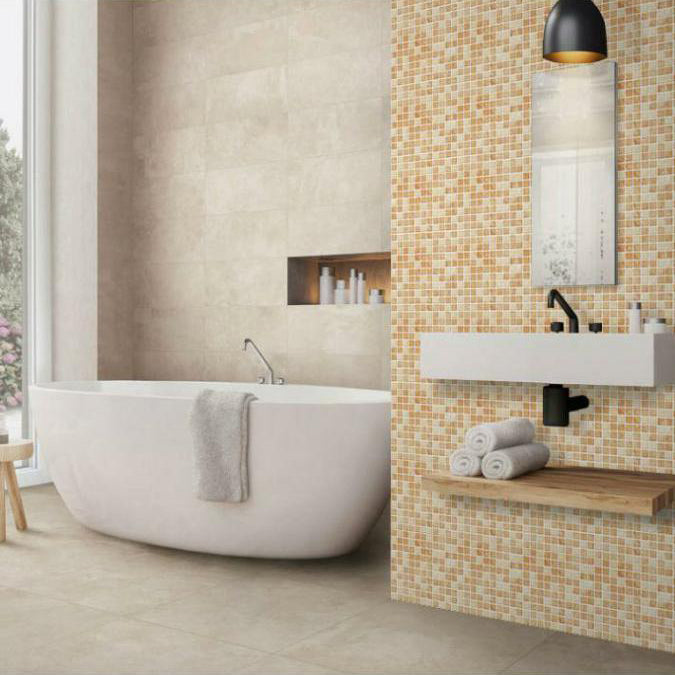 Lisslune | Mosaic Tile Wallpaper PVC Waterproof Peel and Stick Wall Tile with Square Shape