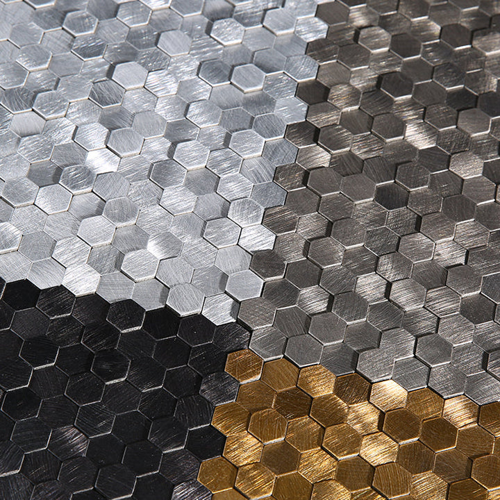 Lisslune | Mosaic Tiles - Waterproof Peel and Stick Wall Tile with Hexagonal Shape