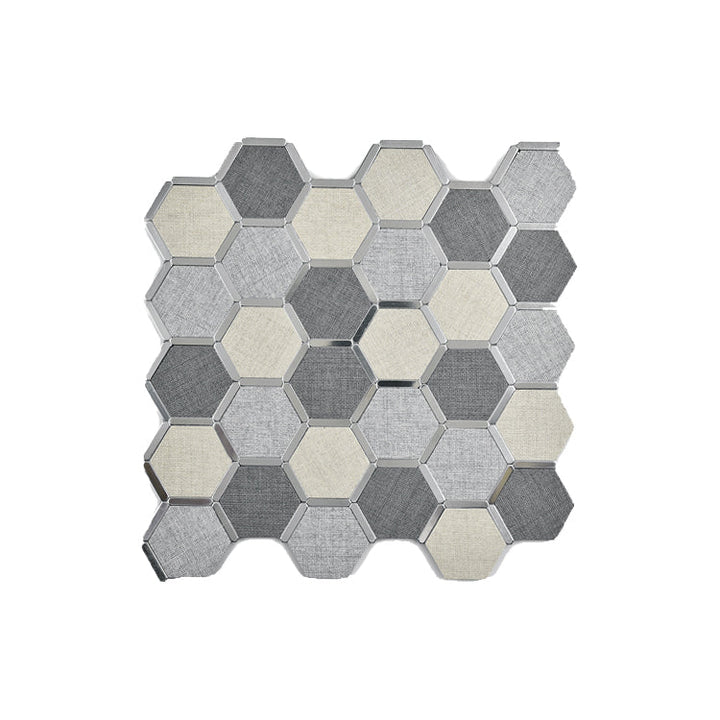 Lisslune | Mosaic Tile Wallpaper Hexagonal Shape Peel and Stick Backsplash