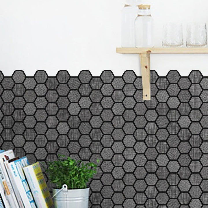 Lisslune | Mosaic Tile Wallpaper Hexagonal Shape Peel and Stick Backsplash