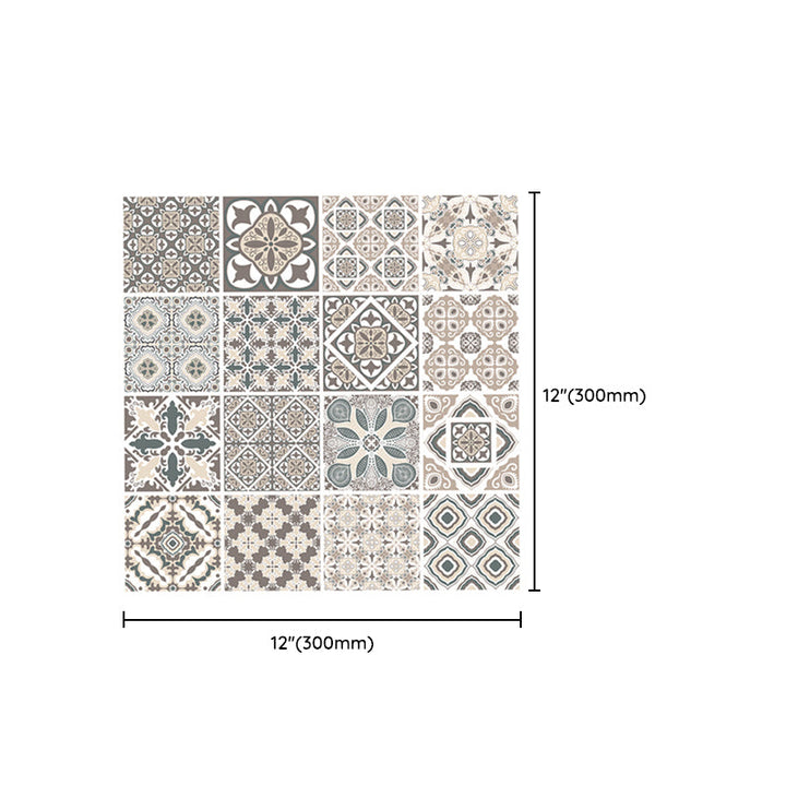 Lisslune | Mosaic tile wallpaper plastic stain-resistant peel and stick mosaic tiles