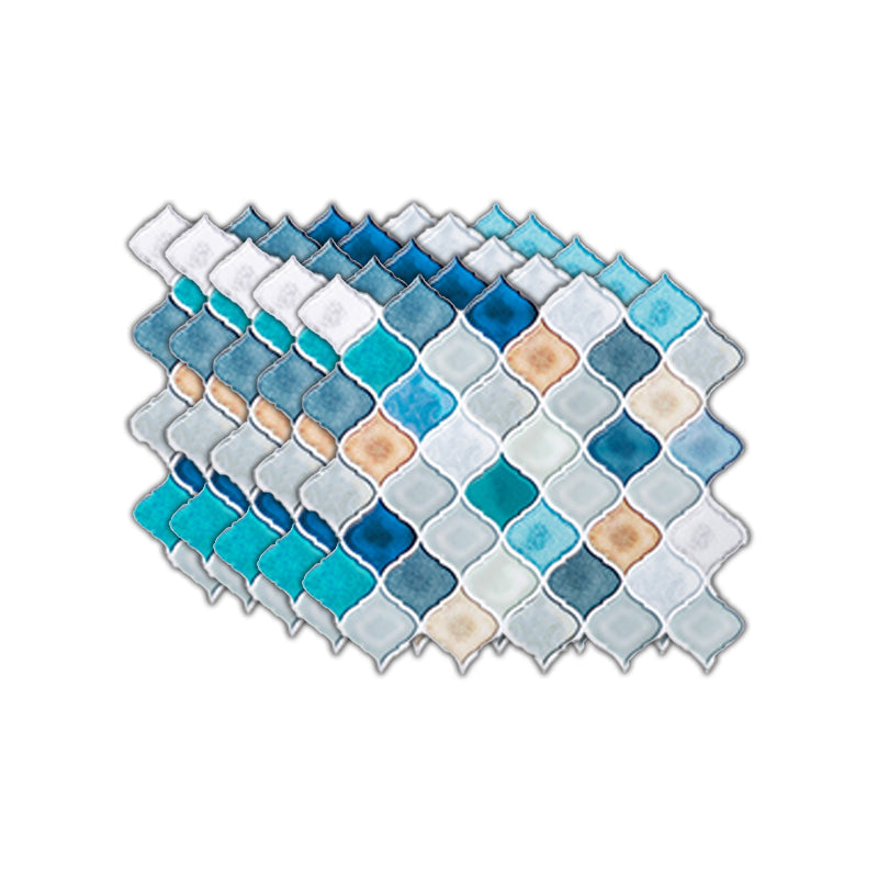 Lisslune | Plastic Peel & Stick Mosaic Tiles Waterproof Mosaic Tiles Wallpaper