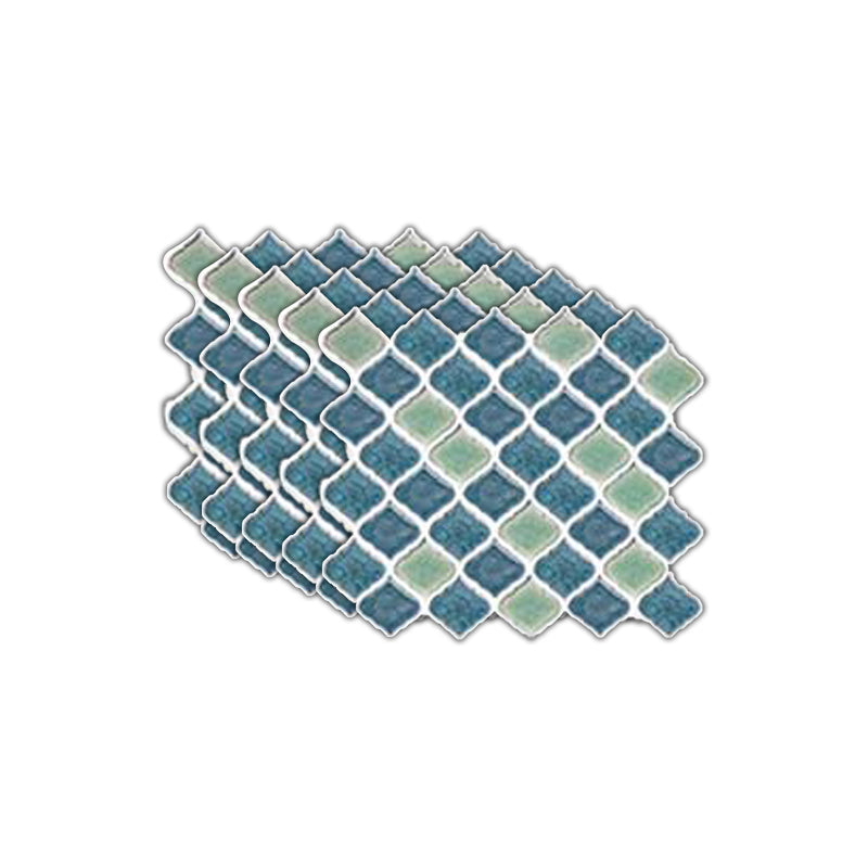 Lisslune | Plastic Peel & Stick Mosaic Tiles Waterproof Mosaic Tiles Wallpaper