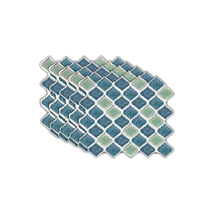 Lisslune | Plastic Peel & Stick Mosaic Tiles Waterproof Mosaic Tiles Wallpaper
