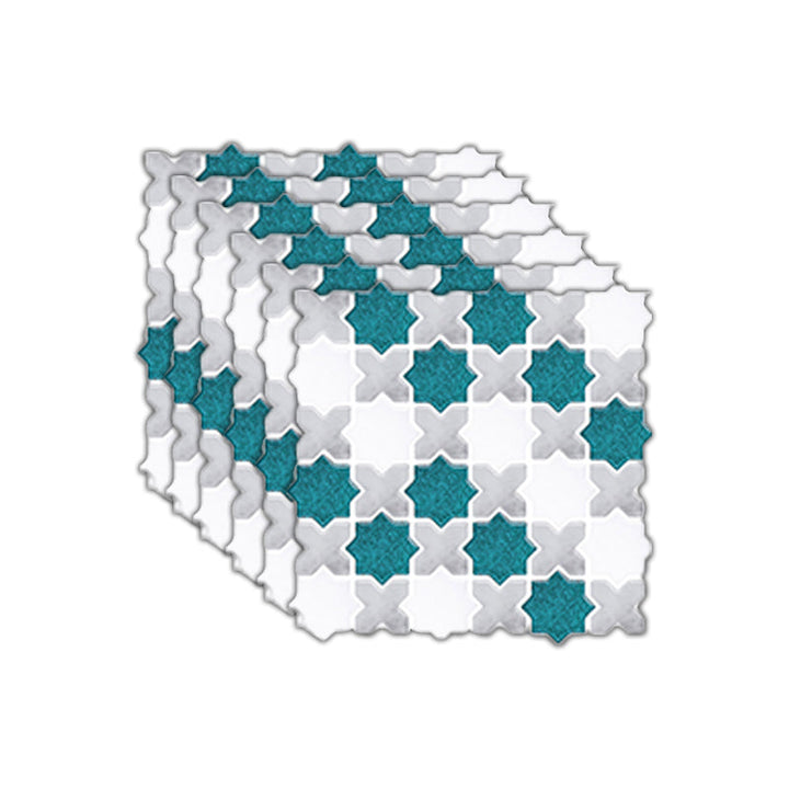 Lisslune | Plastic Peel & Stick Mosaic Tiles Waterproof Mosaic Tiles Wallpaper