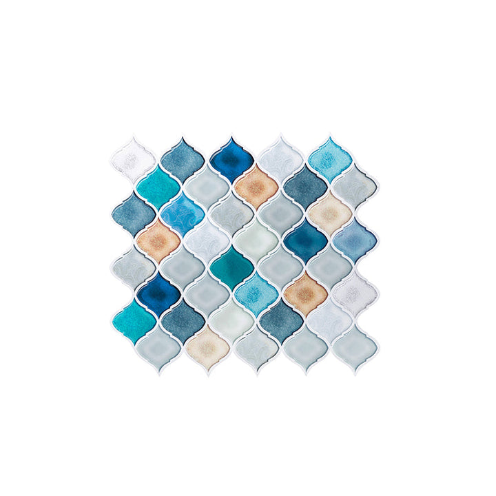 Lisslune | Plastic Peel & Stick Mosaic Tiles Waterproof Mosaic Tiles Wallpaper
